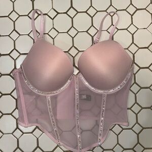 BCBGeneration Pink Rhinestone Bustier